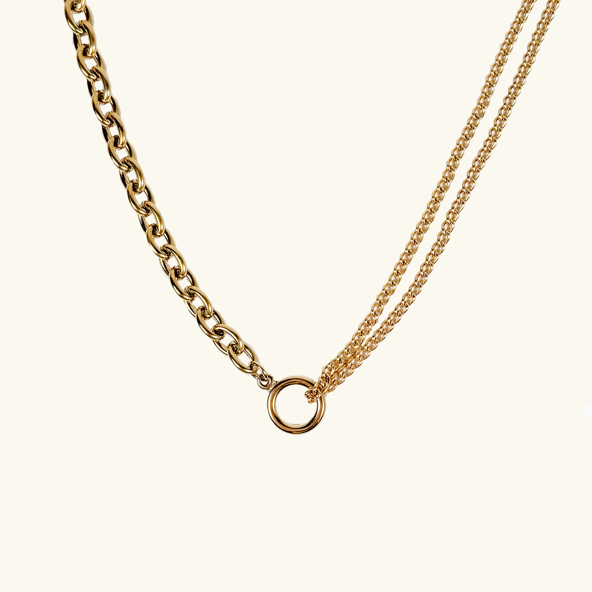 DOUBLE LAYER KETTE GOLD