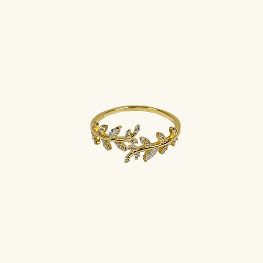 LEAF RING GOLD