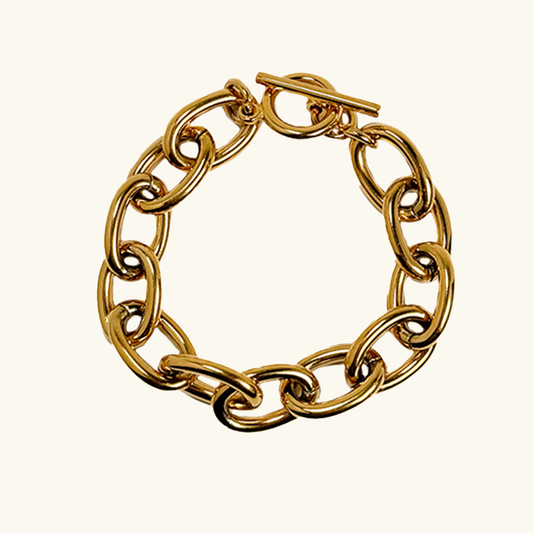 BIG ELEGANCE CHAIN ARMBAND GOLD