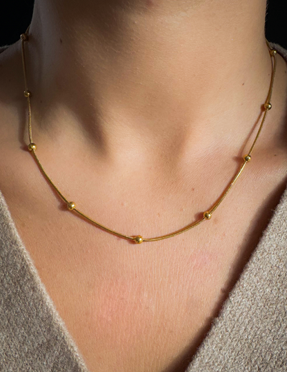 KUGEL MINIMALIST KETTE GOLD